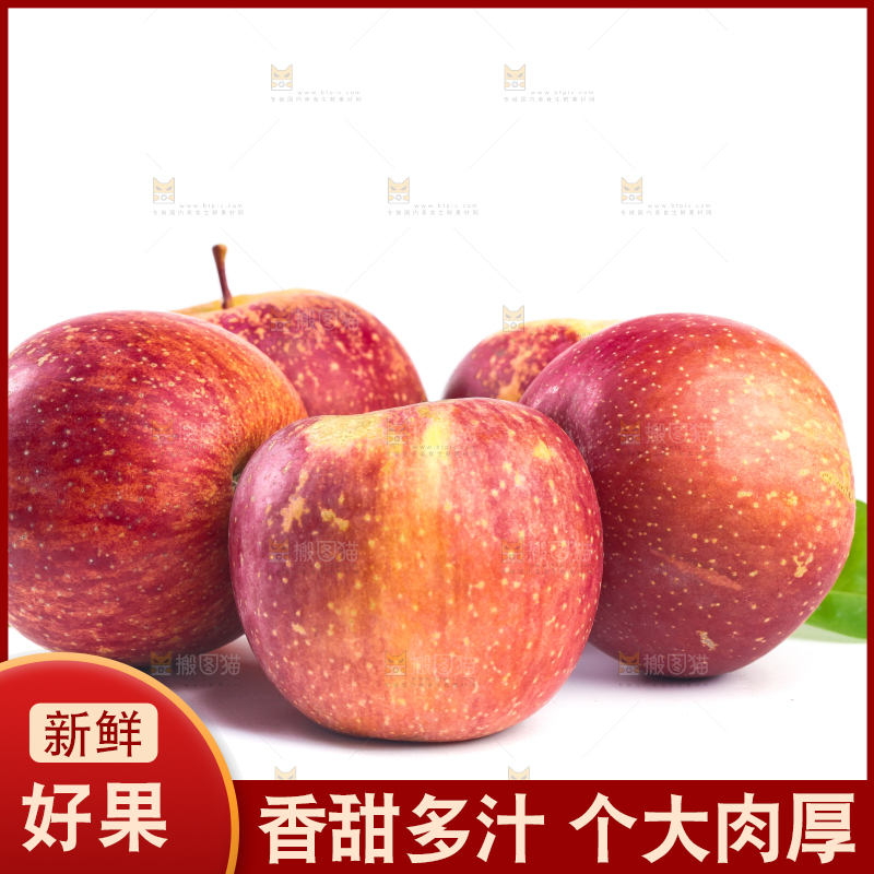 白底上的盐源丑苹果