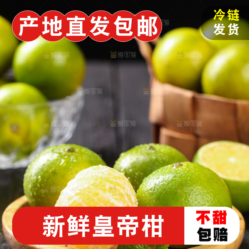 黑底上一盘德庆皇帝柑