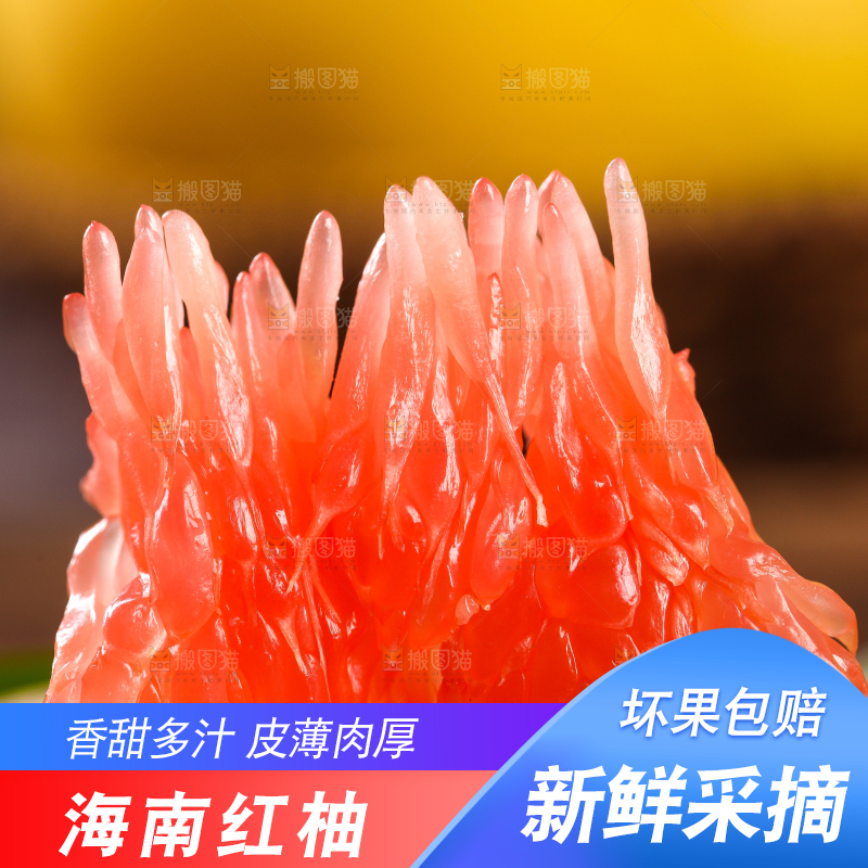 一块三红柚果肉