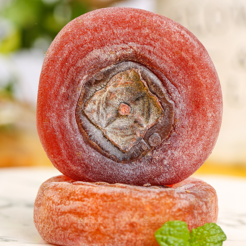 盘子里的恭城柿子饼