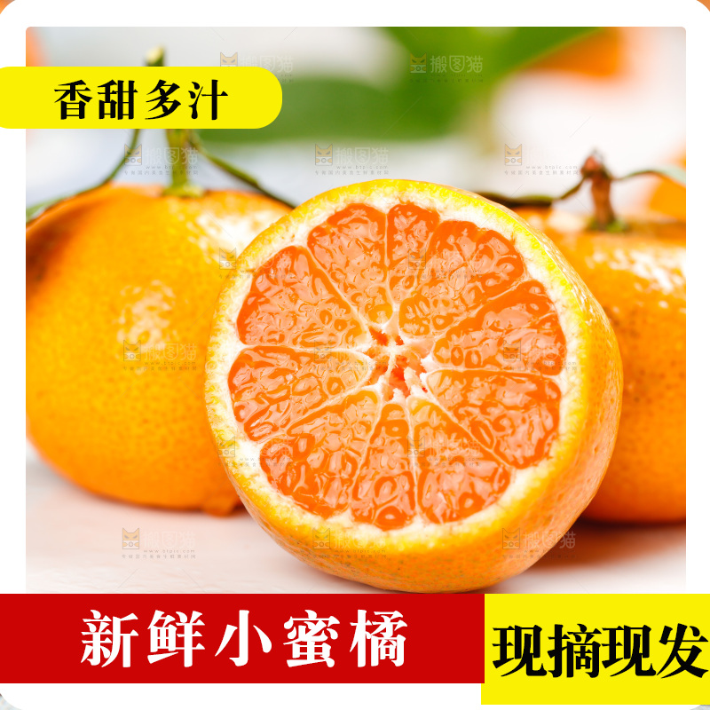 白底上的黄岩砂糖桔