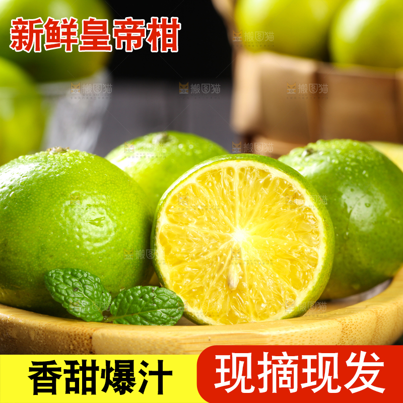 黑底上一盘德庆皇帝柑