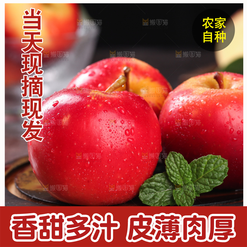 木板上放着火箭小苹果