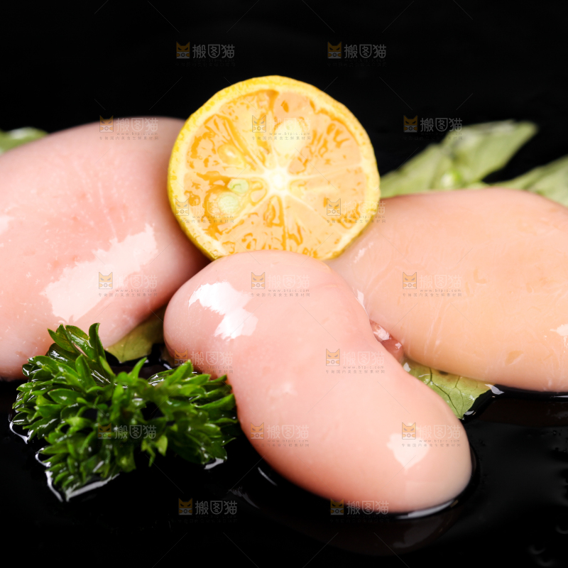 黑底上的鸡腰子