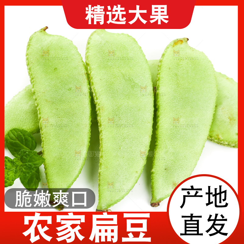 白底上放着扁豆