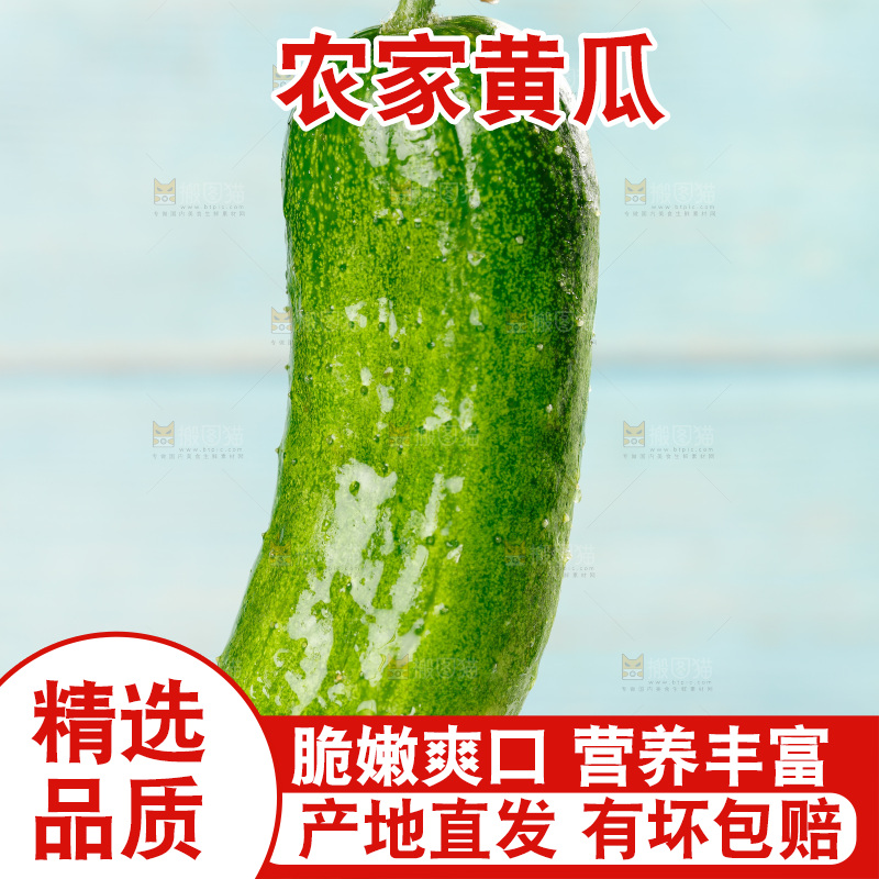 手里拿着黄瓜