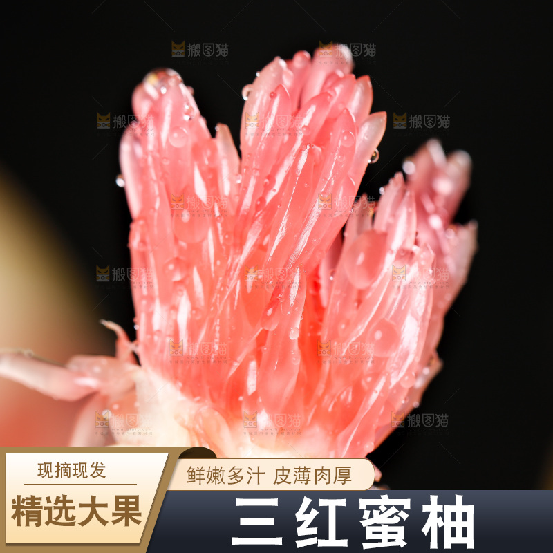 手里拿着红心蜜柚