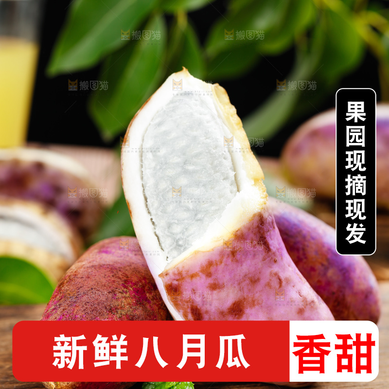 木底上摆放着八月瓜