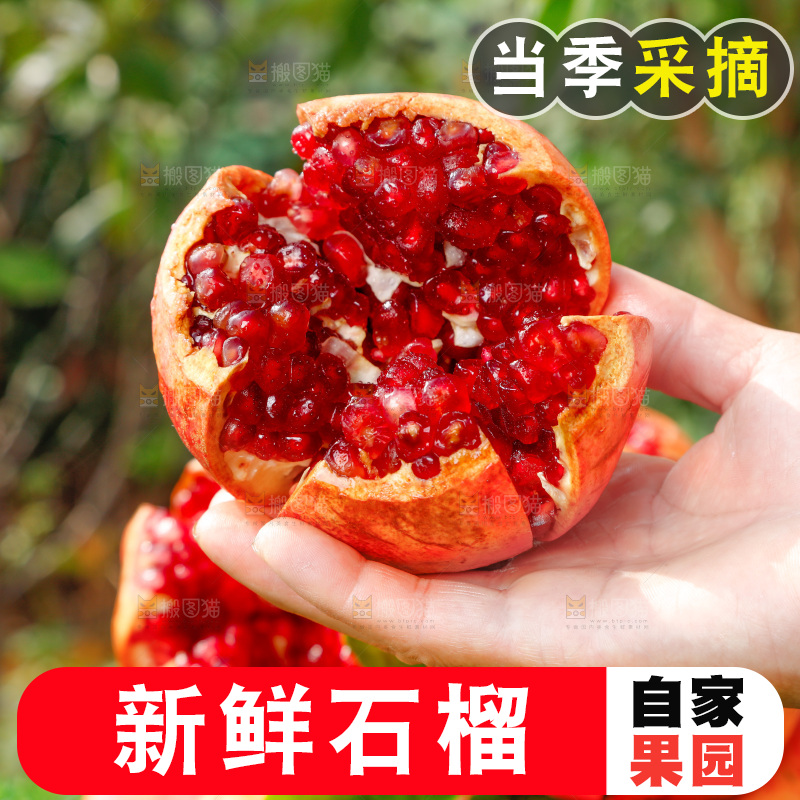手里端着红石榴