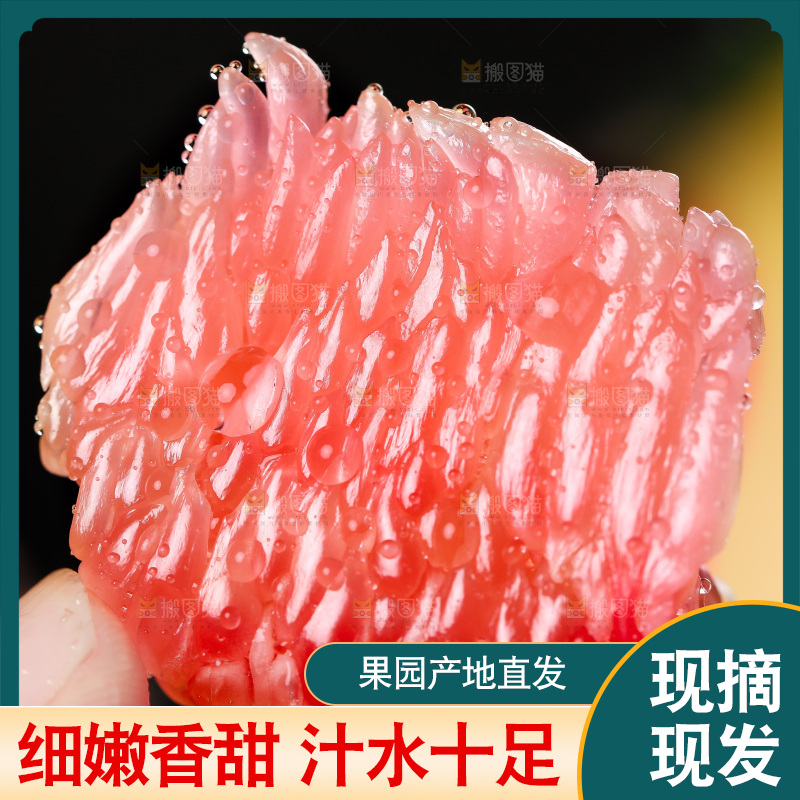 手里拿着红心蜜柚