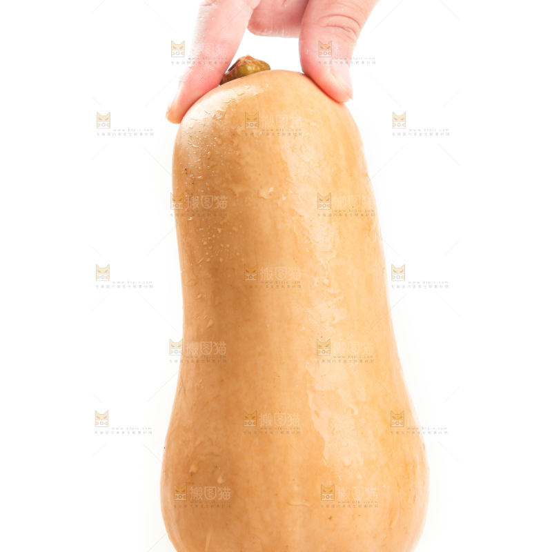 手拿奶油南瓜