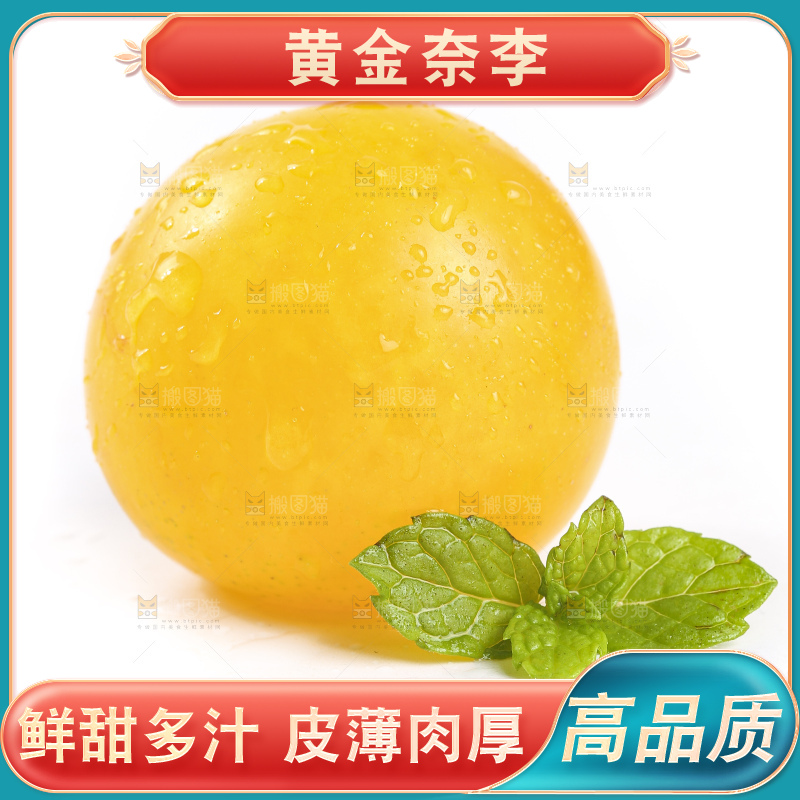 白底上的九峰山黄金奈李