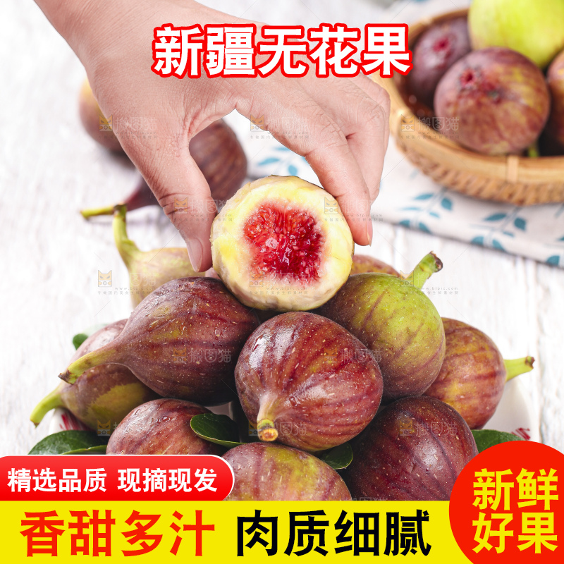 手拿紫皮无花果