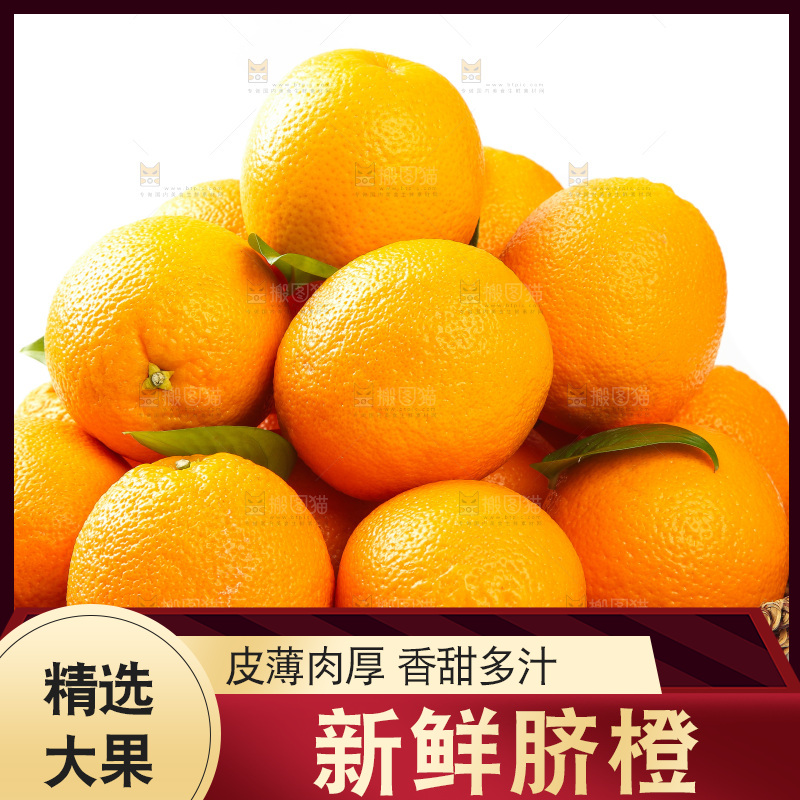 篮子里放着甜橙