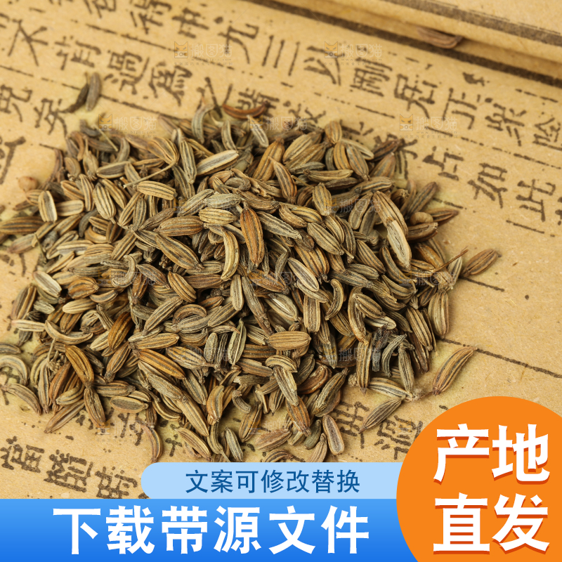书本上放着小茴香