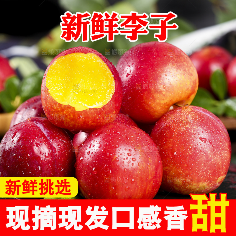 一堆珍珠李放在黑底上