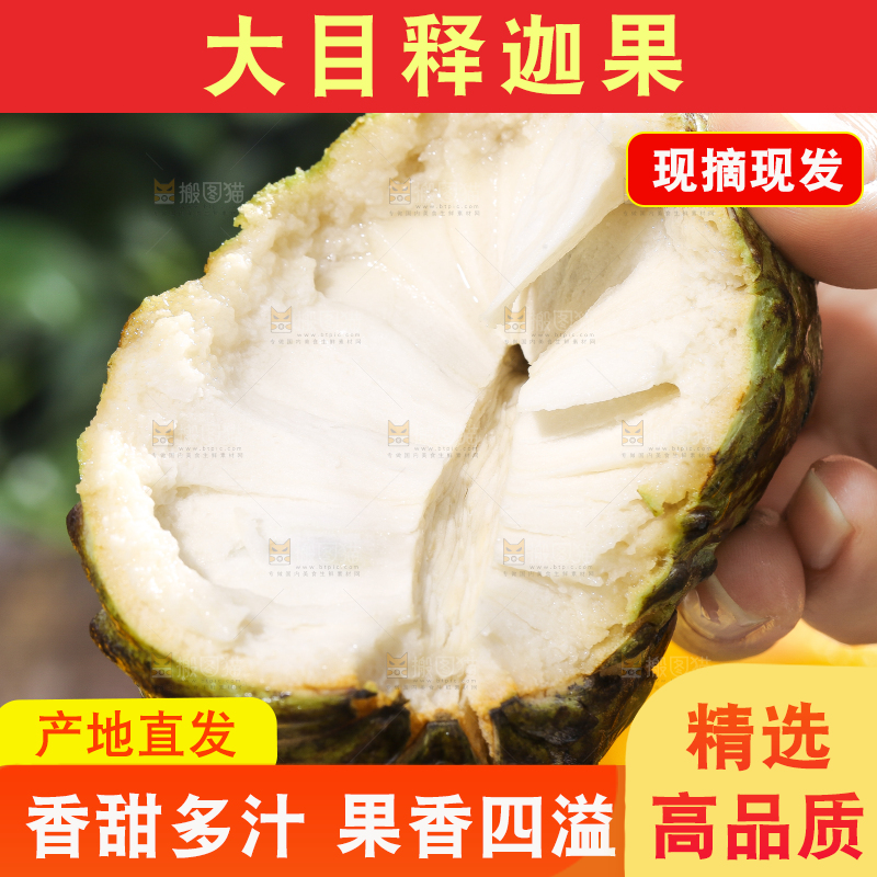 手里拿着释迦果