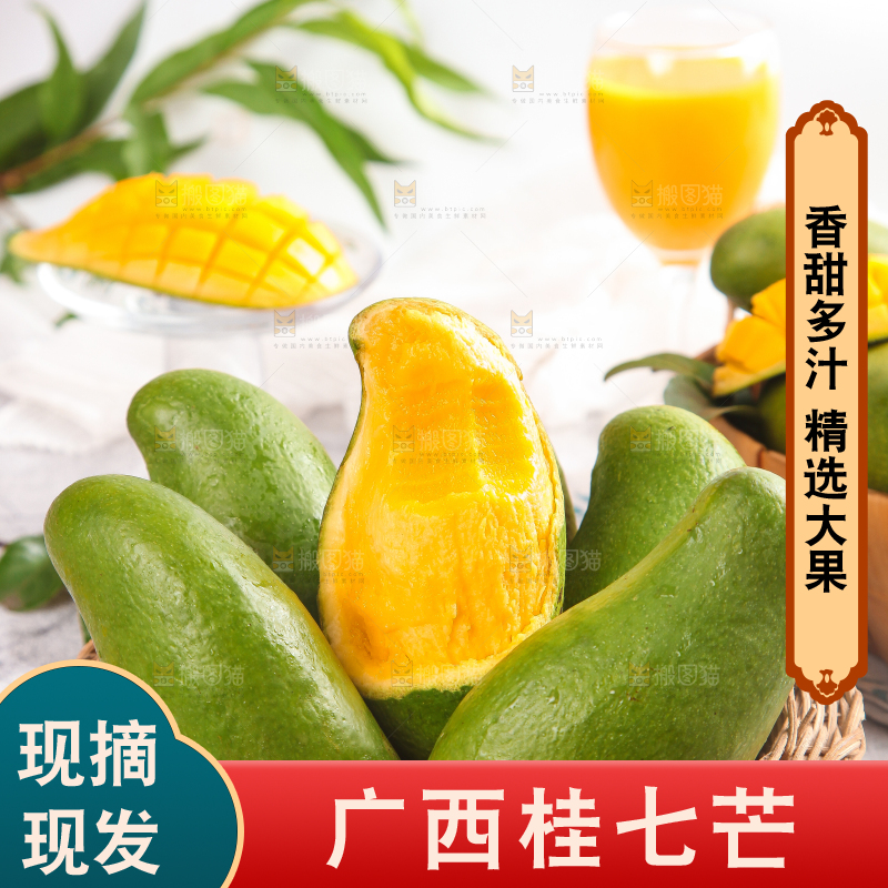 石板上放着一筐桂七芒