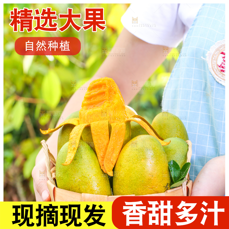 手拿一筐攀枝花椰香芒
