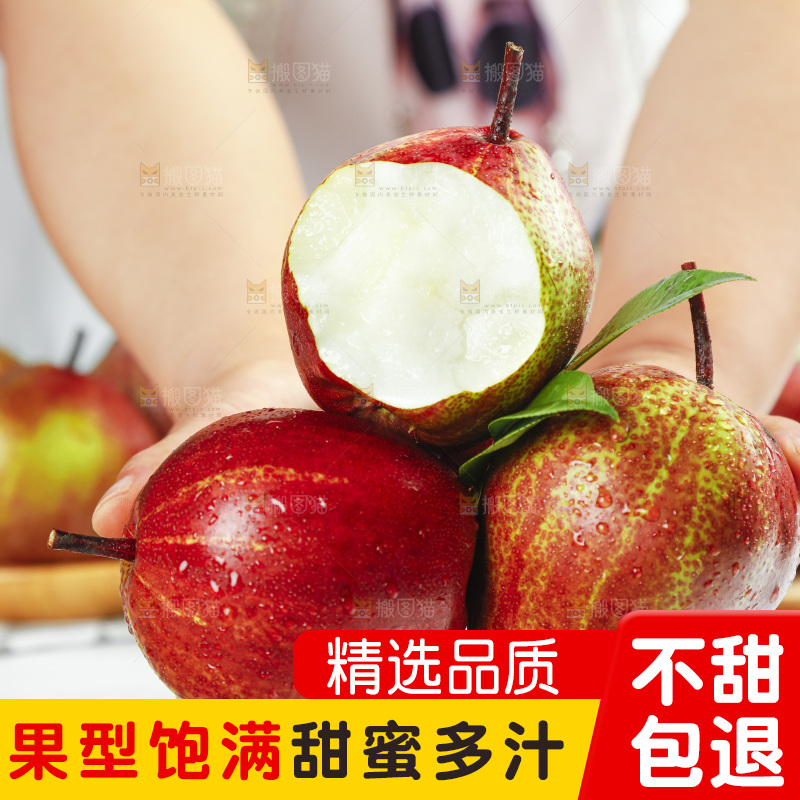手拿陕西彩虹梨