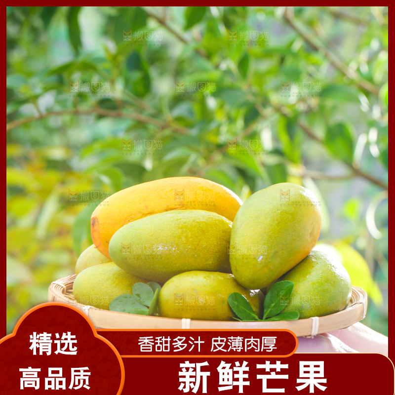 手端一盘椰香芒