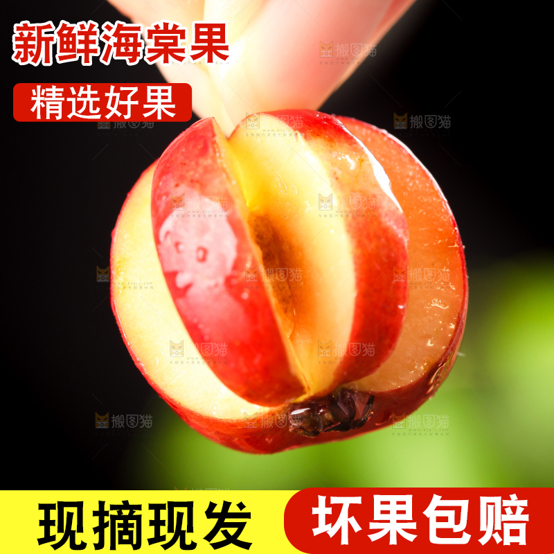 手拿海棠果