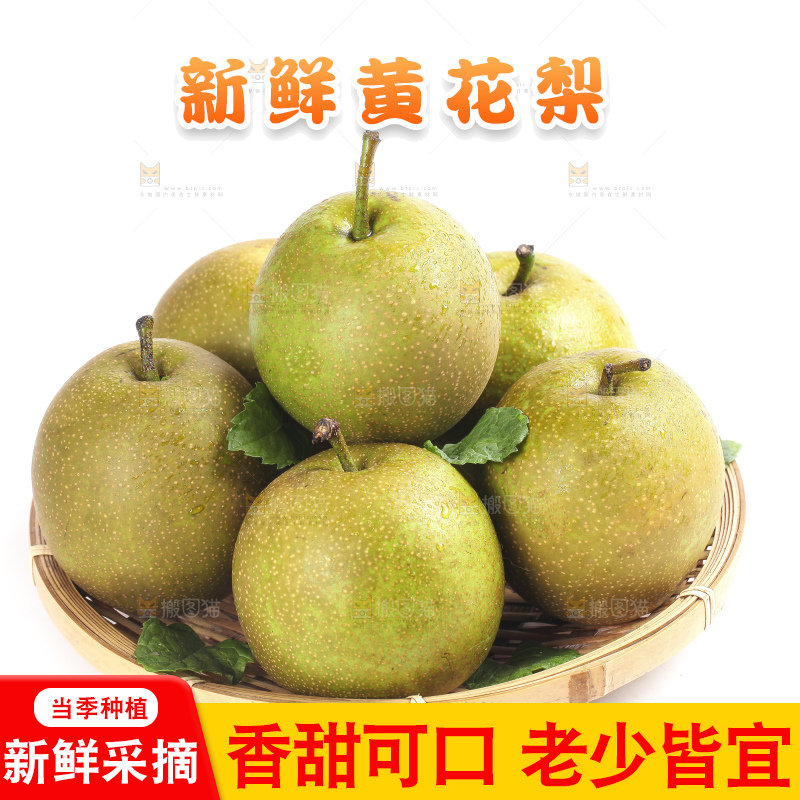白底上放着一盘黄花梨