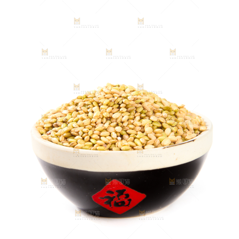 白底上的绿香米