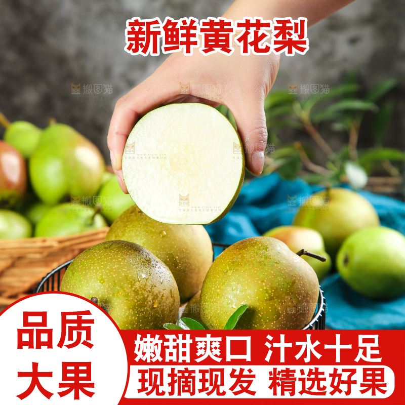 手拿切开的黄花梨