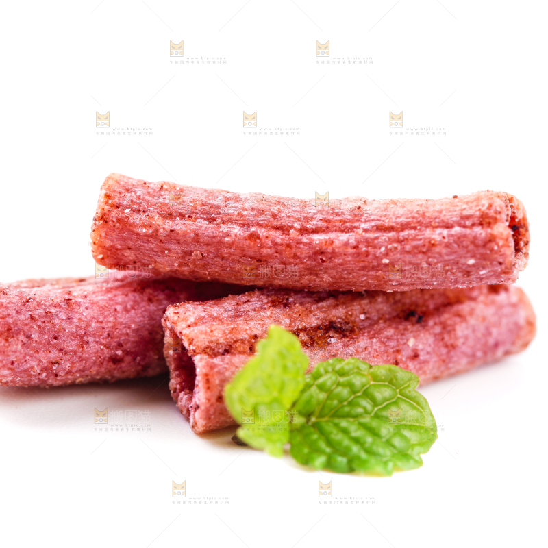 白底上放着紫薯薯条