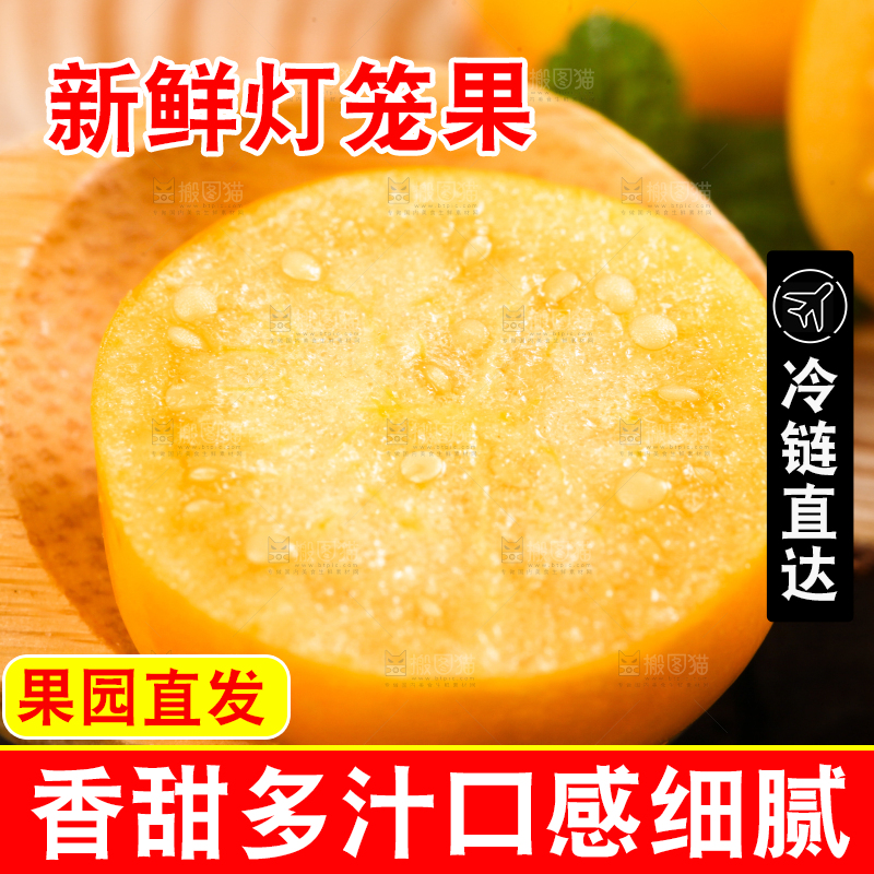 勺子上放着姑娘果