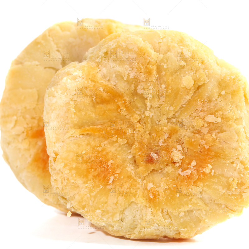 白底上的月饼