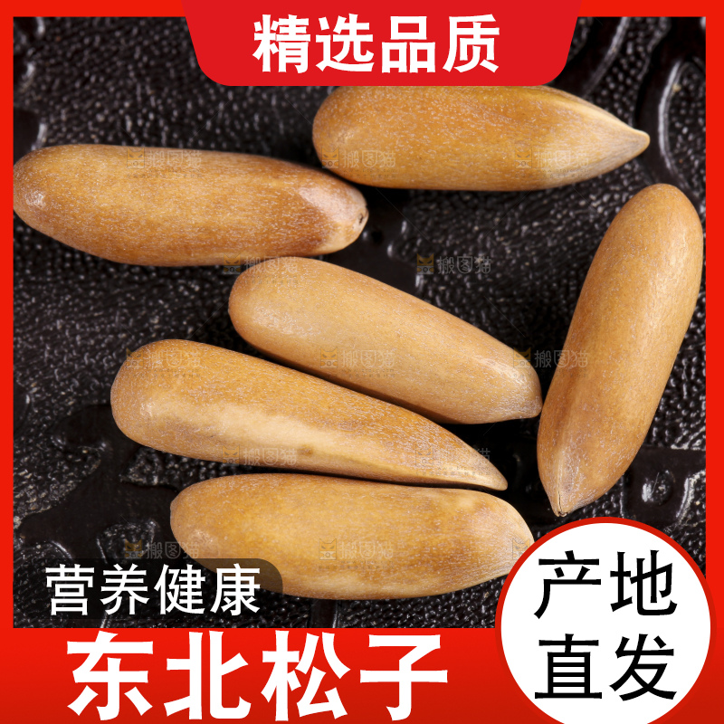 黑底上的巴西松子