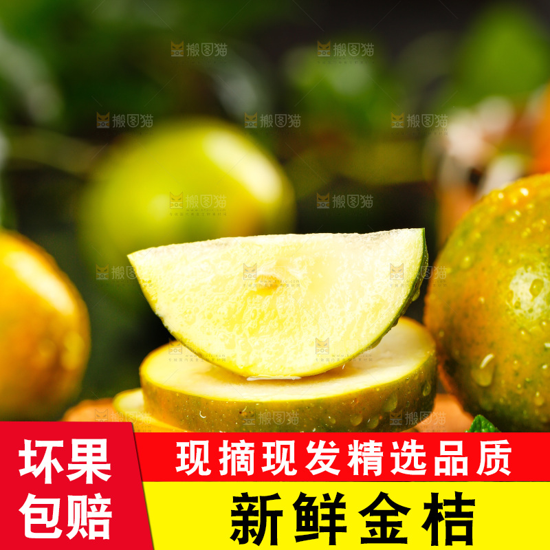 木底上放着金橘