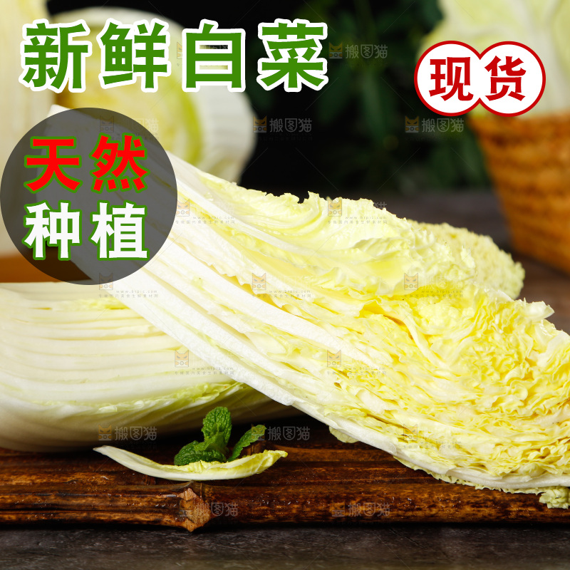石板上放着大白菜