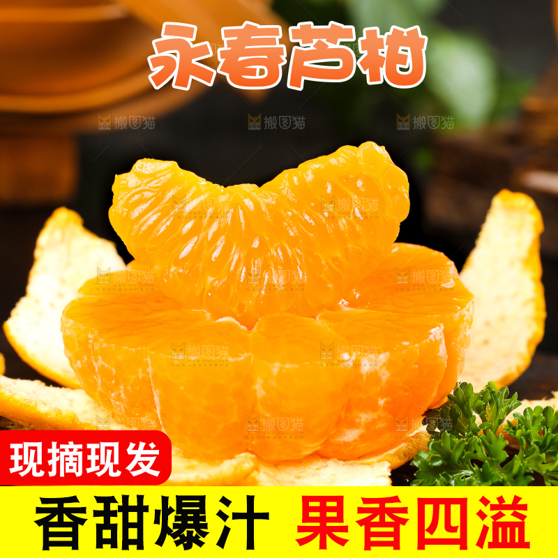 石板上放着福建芦柑