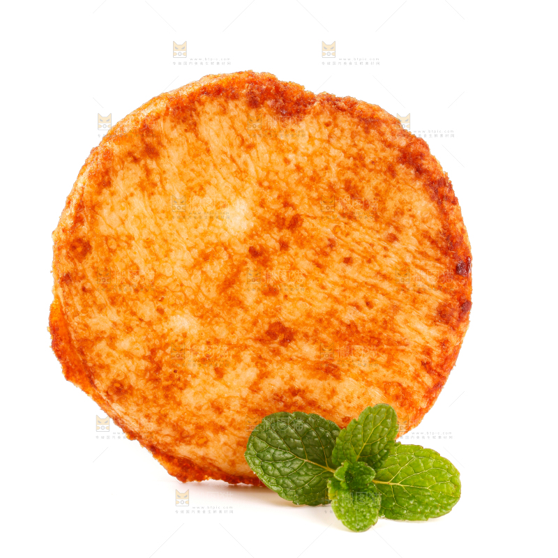 白底上放着酱油饼