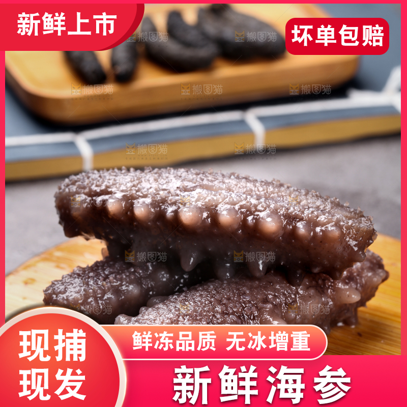 木底上的淡干海参