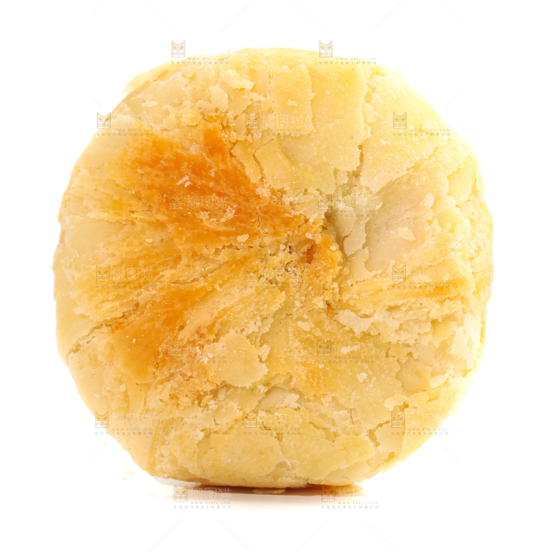 白底上的月饼