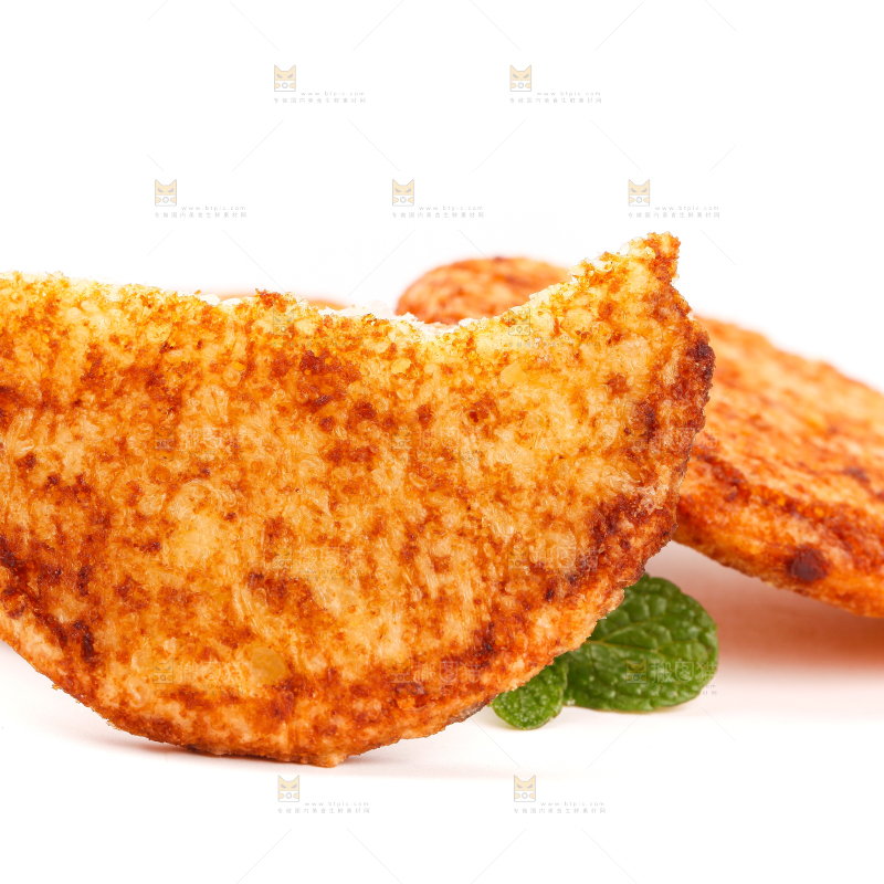 白底上放着酱油饼