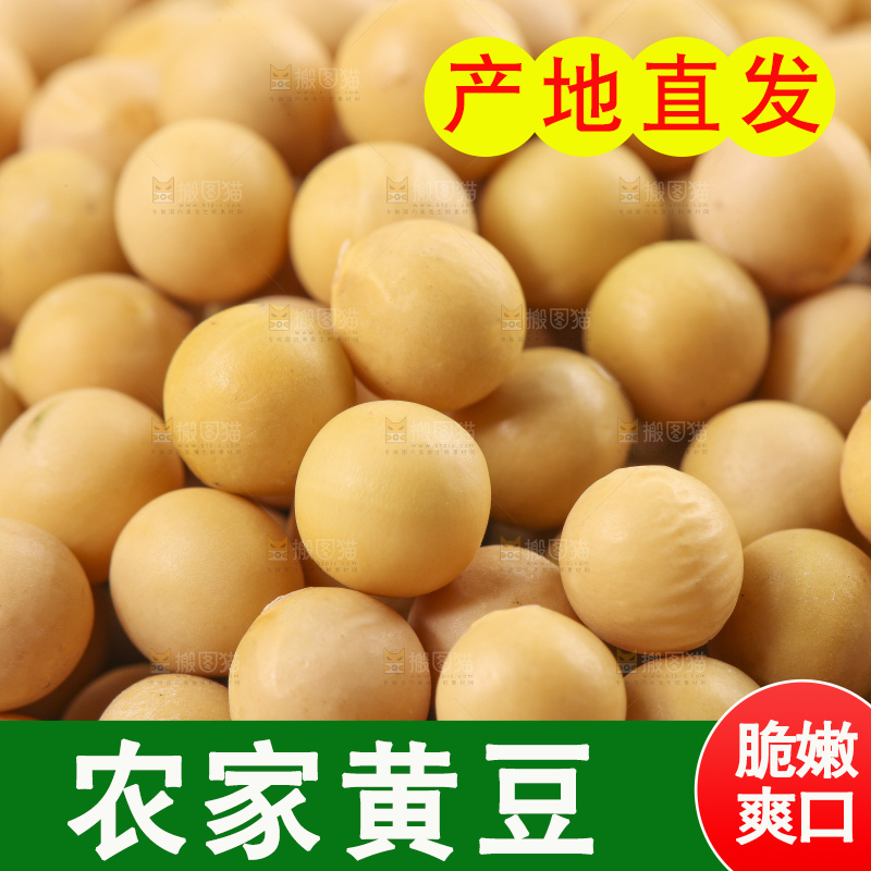 篮子里装着大豆