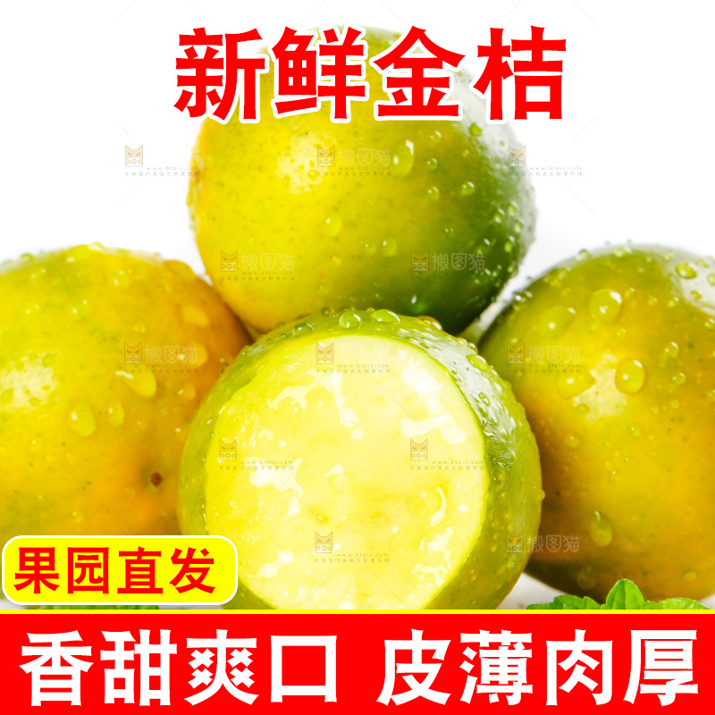 白底上放着金橘
