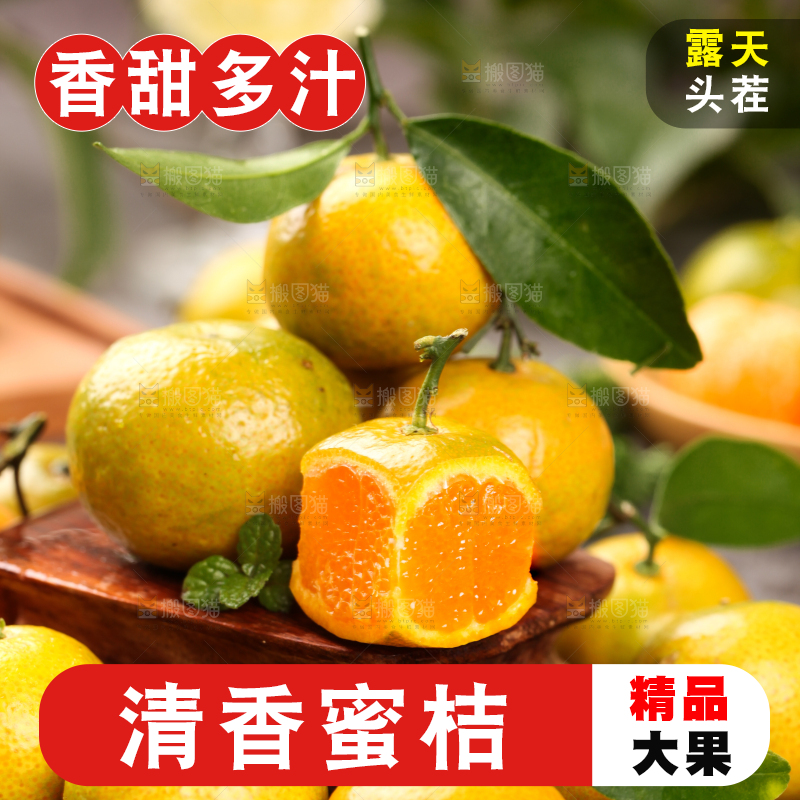 深底上的广西清香蜜桔