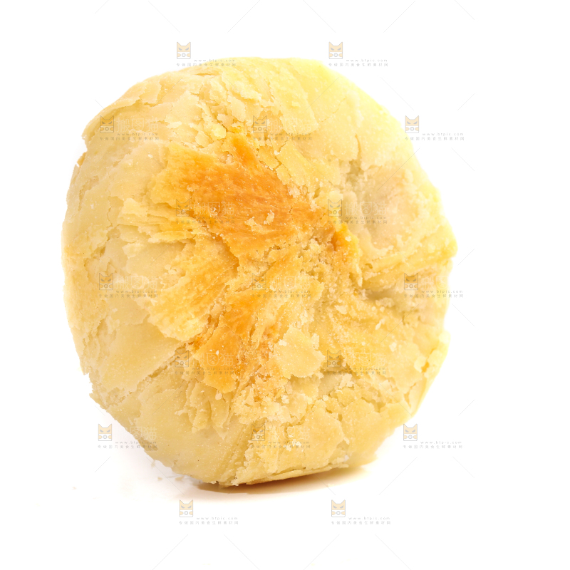 白底上的月饼