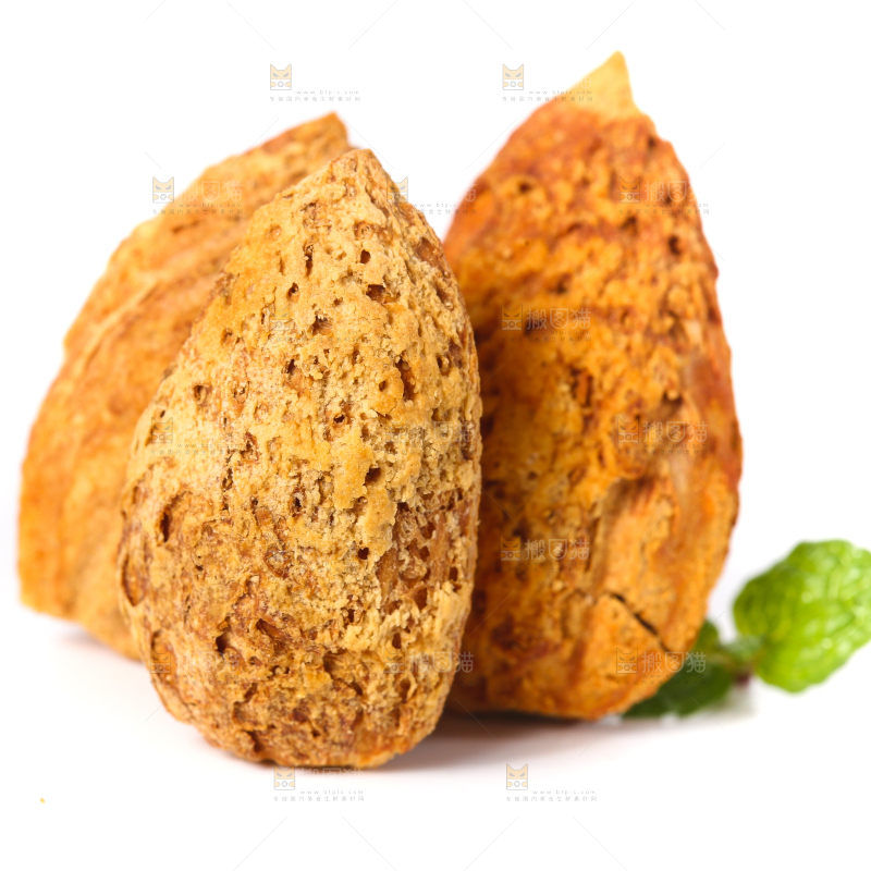 白底上的巴旦木
