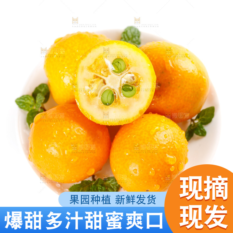 碟子里装着小金桔