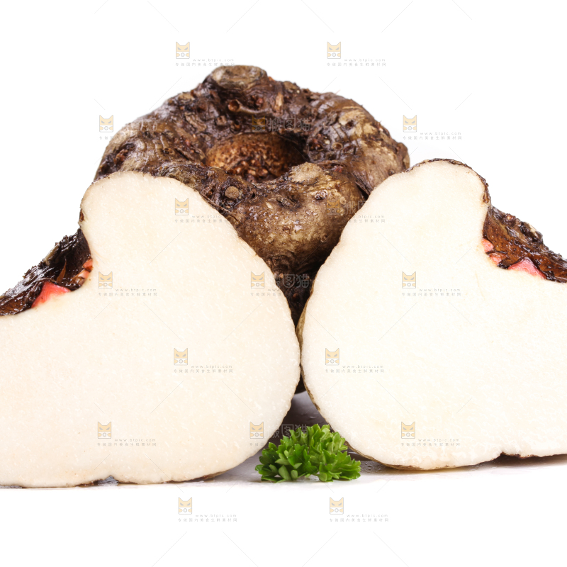 白底上摆放着魔芋