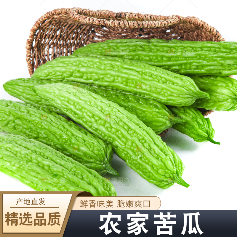 篮子里装着苦瓜