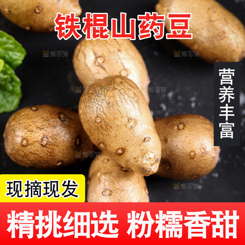 深底上摆放着山药籽