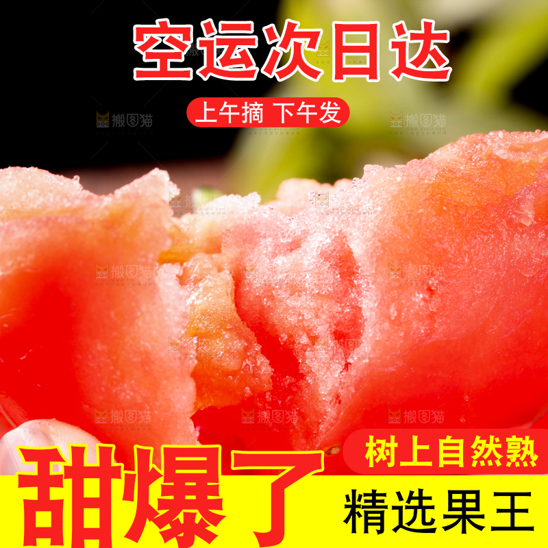 手里拿着西红柿